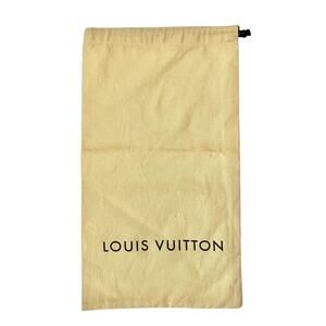 Louis Vuitton Cream Drawstring Dust Bag 9"x 15.5"